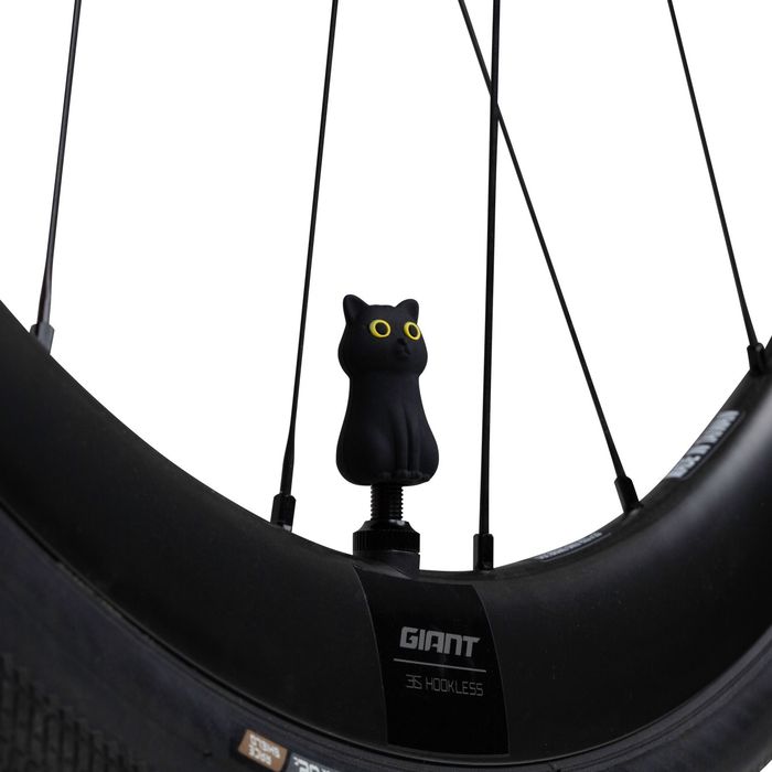 キャラクター バルブキャップ 自転車 バイク 車 アクセサリー（キャット） Bone BK...