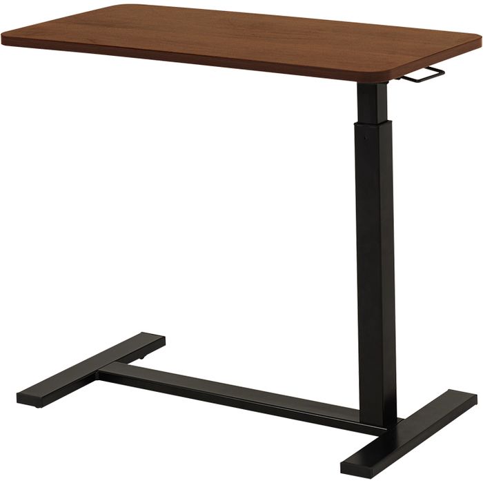 【北海道・沖縄・離島配送不可】【代引不可】昇降サイドテーブル ブラウン (約)幅80×奥行40×高さ65～94cm HAGIHARA KT-3179BR