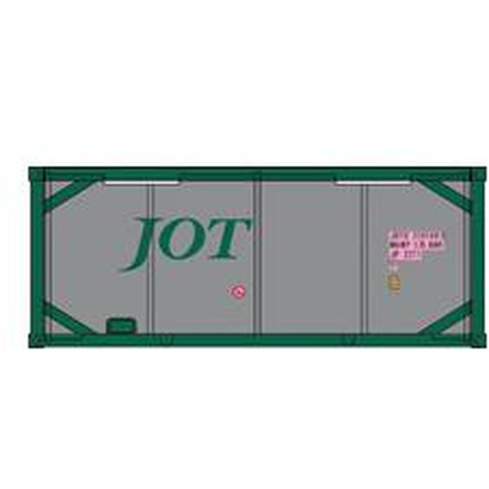 Nゲージ 20ftタンクコンテナ フレームタイプ JOT グリーン シルバータンクII 鉄道模型 貨物 popondetta..