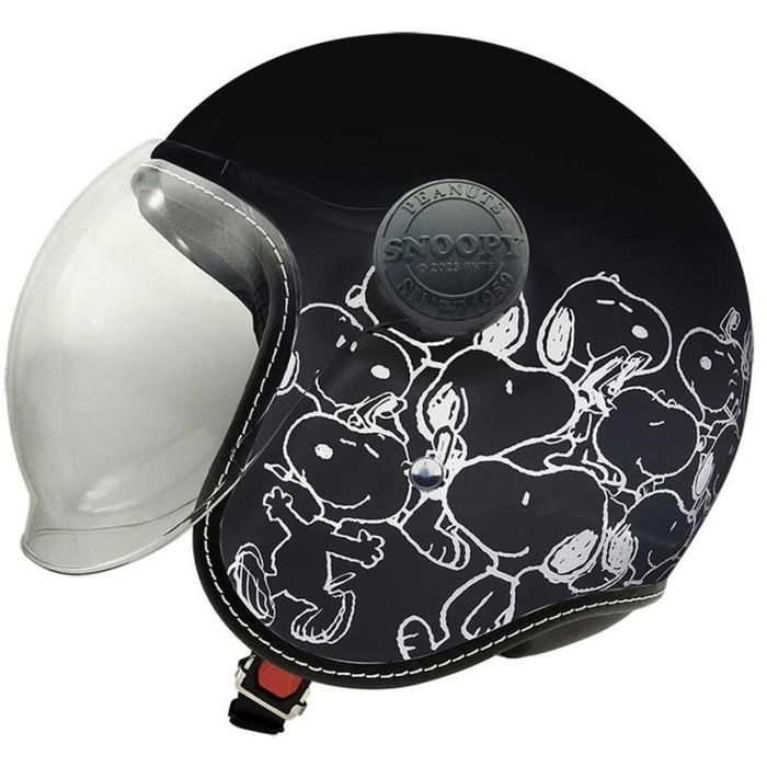 【北海道・沖縄・離島配送不可】【代引不可】SNOOPY ジェットシールドヘルメット ブラック アークス SNJ-118