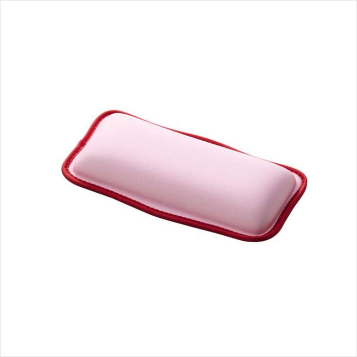 【代引不可】リストレスト パームレスト ショートサイズ ピンク 手首 負担軽減 ウェーブデザイン 【 マウス テンキー 等操作の負担軽減 】 エレコム MOH-UKS01PN