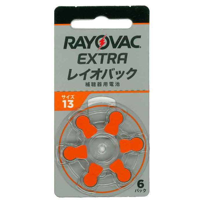 補聴器用空気電池 PR48(13) 6粒入りです。有効期限が2年以上ある製品をご用意いたします。■メーカー：RAYOVAC■JANコード：5000252010920レイオバック　補聴器用空気電池　PR48（サイズ13）6粒入り無水銀　1.45V■メーカー型番：-■入数：1シート6粒入×1シート■使用期限：2年以上■パッケージの色：オレンジ■製造国：USA■メーカー ： NJH■JANコード ： 5000252010920■商品名 ： レイオバック 補聴器用空気電池 PR48（サイズ13）6粒入り無水銀 1.45V RAYOVAC■メーカー型番 ： レイオバックPR48(13)【 耳かけ 耳あな 耳穴 補聴器 ギフト 片耳 補聴機 ほちょうき 集音器 集音機 難聴 軽度難聴 デジタル 安心 安全 介護用品 高度 重度 補聴器空気電池 ハウリング 中度難聴 片耳 両耳 集音器 】※商品概要、仕様、サービス内容及び企業情報などは商品発表時点のものです。※最新の情報に関しましては、メーカーサイトをご覧ください。※発売前予約商品についてはメーカーの商品製造数により納期が遅れる場合やご注文キャンセルをお願いする場合がございます。お得なセット 5シートセット 1,280円 10シートセット 2,480円