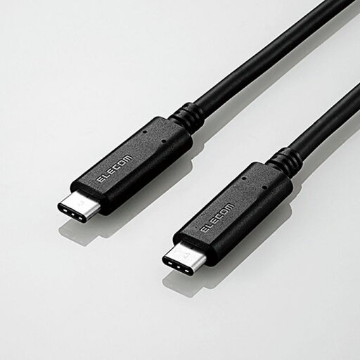 【代引不可】USB3.1ケーブル/Gen2/C-Cタイプ/認証品/PD対応/3A出力/0.5m/ブラック エレコム USB3-CCP05NBK 【代引不可】USB3.1ケーブル/Gen2/C-Cタイプ/認証品/PD対応/3A出力/0.5m/ブラック エレコム USB3-CCP05NBK