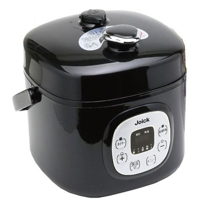【沖縄・離島配送不可】ダイヤモンド電気圧力鍋 Joick レシピブック付 ダイヤモンドコーティング コンパクト圧力なべ タイマー TOHO RLC-PC02BD