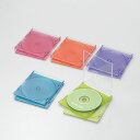 【代引不可】エレコム Blu-ray/DVD/CDケース(スリム/PS/1枚収納)/5色アソート CCD-JSCS10ASO