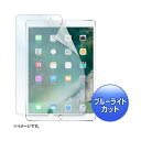 【代引不可】Apple10.5インチiPadPro2017 用 ブルーライトカット液晶保護指紋防止光沢フィルム サンワサプライ LCD-IPAD9BC(2)