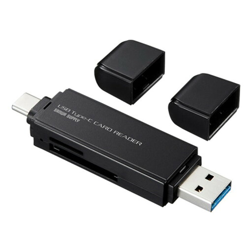 【代引不可】Type-C カードリーダー USB Type-CとUSB Aの両方で使えるSDカードリーダー コンパクト ブラック サンワサプライ ADR-3TCMS6BK 【代引不可】Type-C カードリーダー USB Type-CとUSB Aの両方で使えるSDカードリーダー コンパクト ブラック サンワサプライ ADR-3TCMS6BK