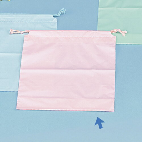 Rakuten - 巾着袋(大) ピンク サイズ : 04×250×280mm 入数 : 500