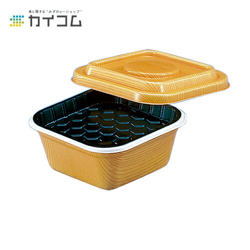 Rakuten - 10%クーポン配布中 【丼容器・弁当箱】どん重大盛(中皿)黒 サイズ : 142×142×18mm 入数 : 800