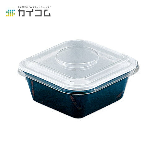 乐天商城 - 【丼容器・弁当箱】どん重大盛(黒うるし)本体 サイズ : 150×150×65mm 入数 : 800