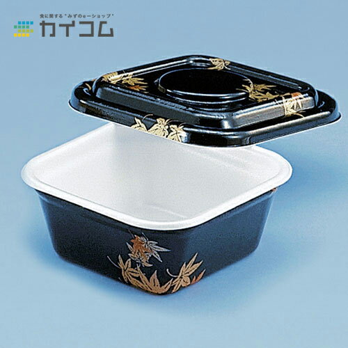 Rakuten - 【丼容器・弁当箱】どん重大盛(もみじ)セット サイズ : 150×150×65mm 入数 : 400