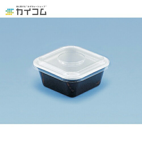【丼容器・弁当箱】どん重大盛 透明フタ サイズ : 158×158×22mm 入数 : 800