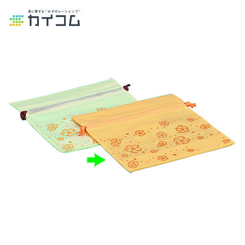 乐天商城 - 巾着花便り 小(オレンジ) サイズ : W250×H250+マチ110(55+55) 入数 : 500