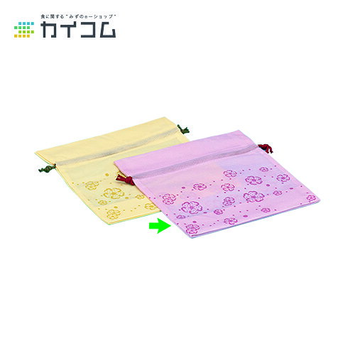 Rakuten - 巾着花便り 小(ピンク) サイズ : W250×H250+マチ110(55+55) 入数 : 500