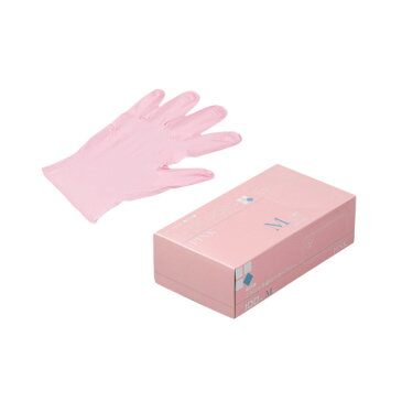 ニトリルゴム手袋 100枚 使い捨て N450 ニトリル手袋 粉無 PINK (M)サイズ : M入数 : 100単価 : 16.8円(税抜)