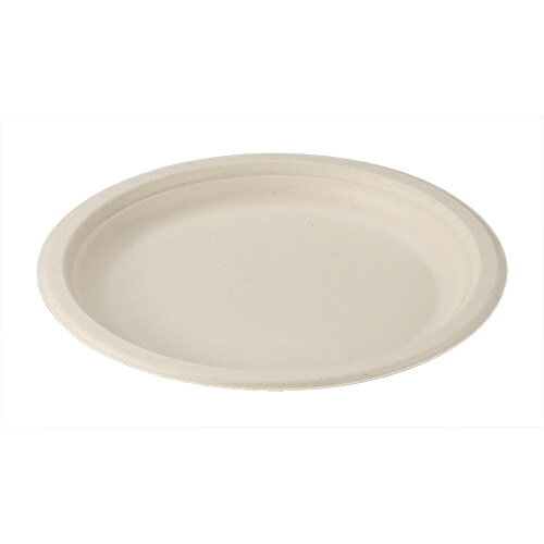 Rakuten - モールド丸皿9インチ (未晒し) TM-P102 サイズ : φ225×18mm 入数 : 1000 電子レンジ対応