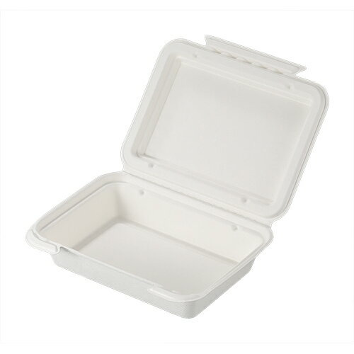 Rakuten - モールドランチボックス9x6インチ (白) TM-B102 サイズ : 343×220×50mm 入数 : 200 電子レンジ対応