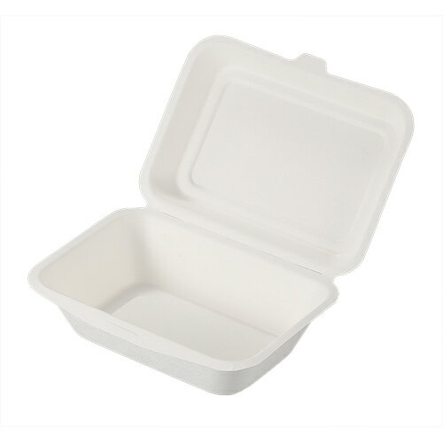 Rakuten - モールドランチボックス (白) TM-B108 サイズ : 271×182×45mm 入数 : 500 電子レンジ対応