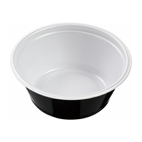 Rakuten - 使い捨て 容器 ラーメン どんぶり エフピコ DLV麺20(78)本体 白黒 サイズ : 196×196×78mm 入数 : 400