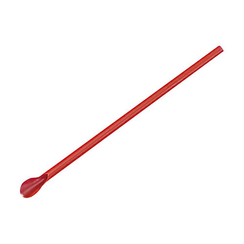 スプーンストロー (赤) バラ サイズ : φ6×210mm 入数 : 500