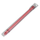 タピオカストロー(赤)斜めカット フィルム包装 12φx210mm サイズ : φ12×210mm 入数 : 100