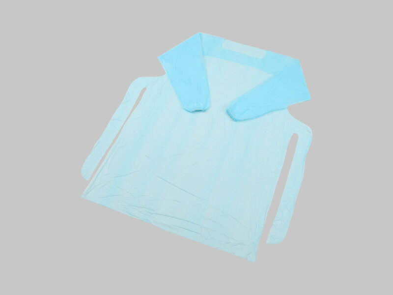 ポリエプロン袖付（ゴム袖タイプ） サイズ : 1150×850mm 入数 : 20