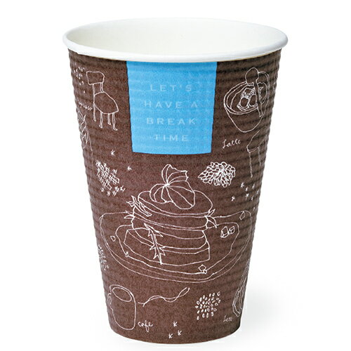 Paper Cups - SMP-420E-2 ブレイクタイム サイズ : φ89.1×120mm(417ml) 入数 : 1000使い捨てコップ 紙コップ 使い捨て容器 レジャー デリバリー 持ち帰り 業務用 使い捨て テイクアウト イベント パーティー BBQ 紙カップ カップ 使い切り キッチンカー