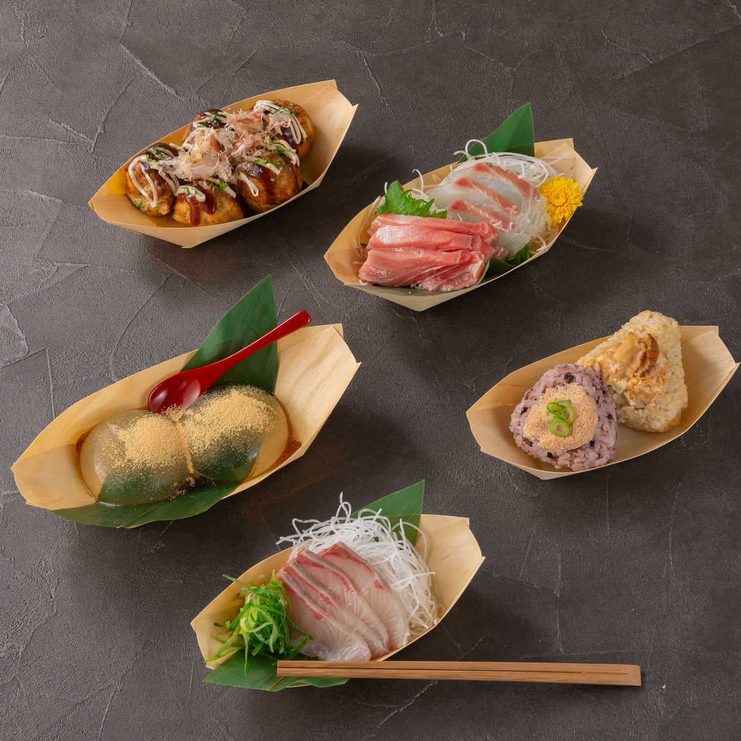 経木舟 8寸(糊止) サイズ : 225×105×30mm 入数 : 2000 | たこ焼き 容器 使い捨て容器 テイクアウト デリバリー 業務用 ランチ 屋台 出前 宅配 トレー トレイ まとめ買い 消耗品 飲食店 タコ焼き たこやき 舟皿 経木 食品資材 食品容器 使い捨て 皿 木製 木皿 3