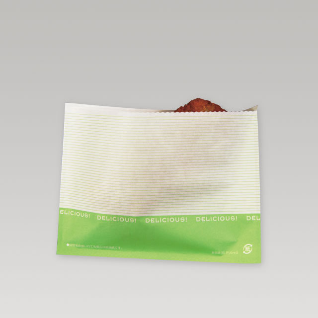 耐油紙 惣菜袋Sサイズ（デリシャス） サイズ : 160×120mm 入数 : 4000