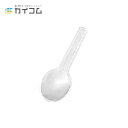 丸スプーン#55(透明) バラ サイズ : 55mm 入数 : 20000 プラスチック 使い捨て 業務用 カトラリー バラ デザート アイス かき氷