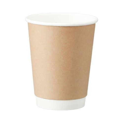 《規格変更》12オンスDWカップ(エンボス無)クラフト サイズ :φ89.6×110mm(419ml) 入数 : 500使い捨てコ..