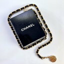 【中古】CHANEL シャネル 1982 ココマーク チェーン ベルト ヴィンテージ ゴールド ブラック GP 84cm レディース アクセサリー ファション小...