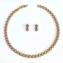 【中古】 NINA RICCI ニナリッチ ハート モチーフ ネックレス イヤリング 2点 セット レア GP ゴールド レディース アクセサリー 希少 美品