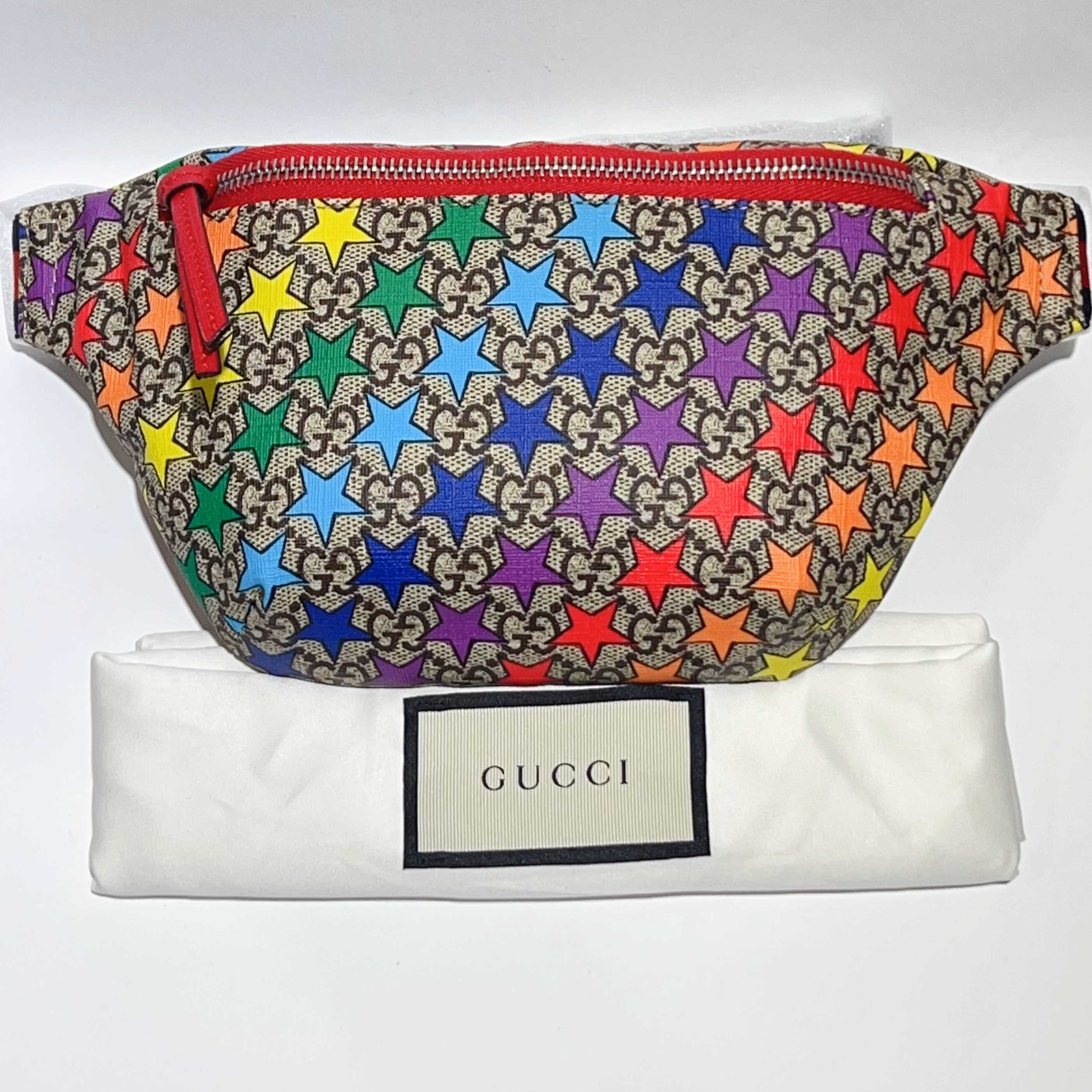 【中古】GUCCI グッチ GGスプリーム チルドレンズ スター ウエストバッグ 502095 レア 美品