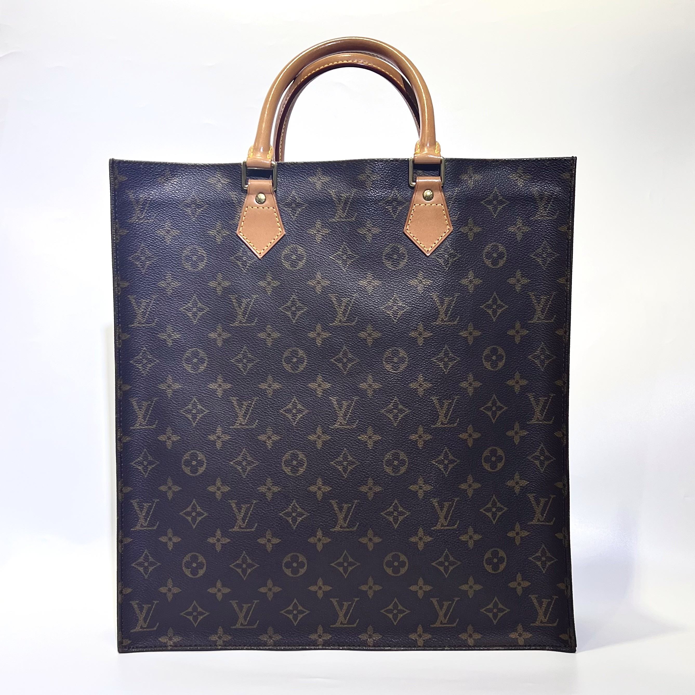 【中古】Louis vuitton ルイヴィトン サック・プラ トートバッグ M51140 MI1919 モノグラム 保存袋 レディース ファッションバッグ