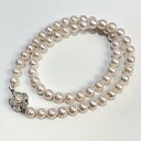 【中古】SV AKOYA アコヤ パール ネックレス ホワイト 天然 本真珠 レディース アクセサリー 美品(4)
