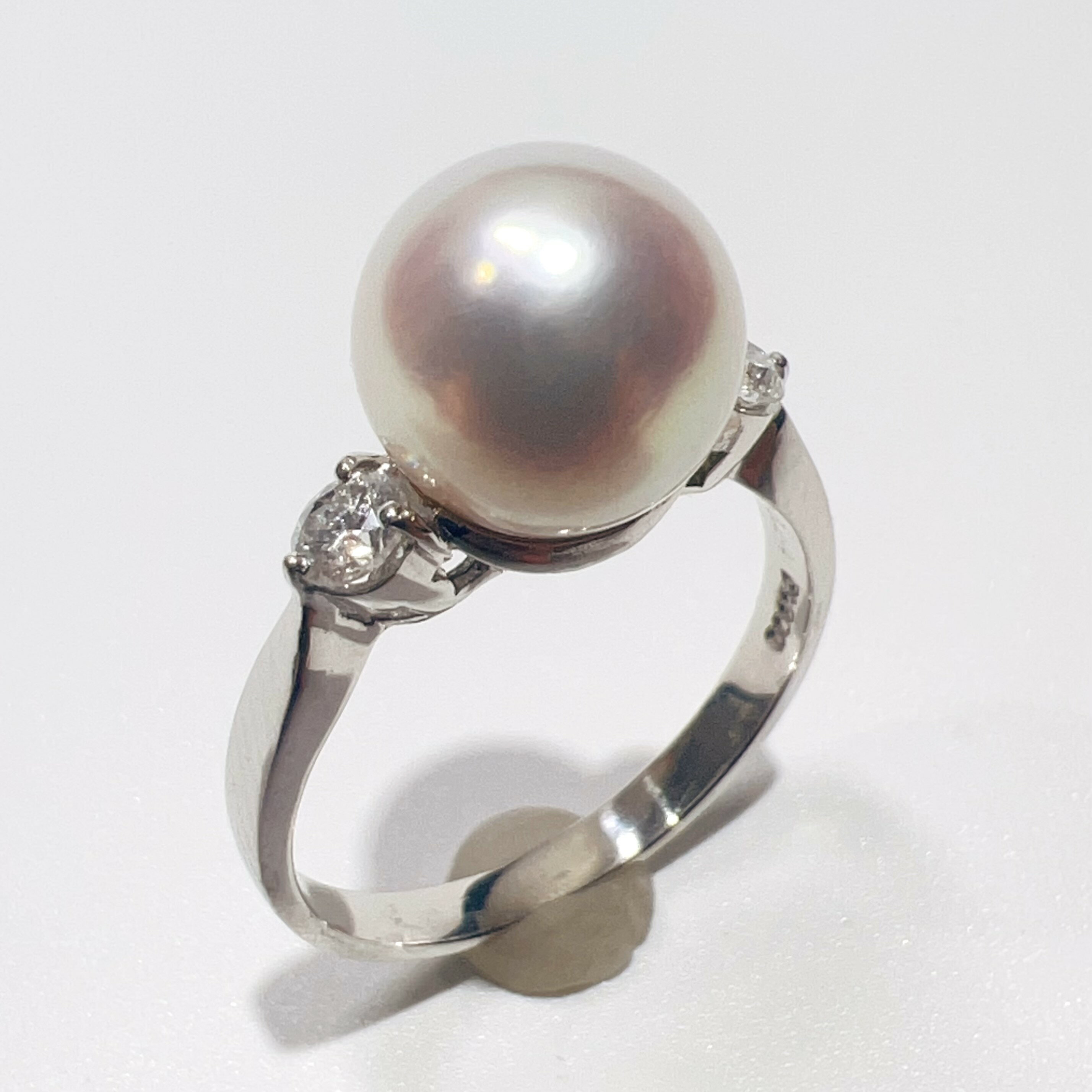 【中古】 Pt900アコヤパールダ...