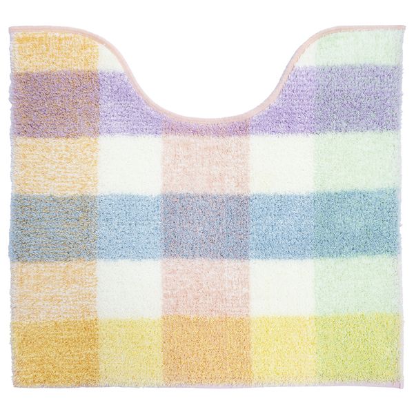 オカ パレット トイレマット ミドルサイズ 60×55cm ピンク