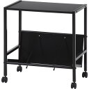 ファイルワゴン1段 ブラック 組立品【代引不可】