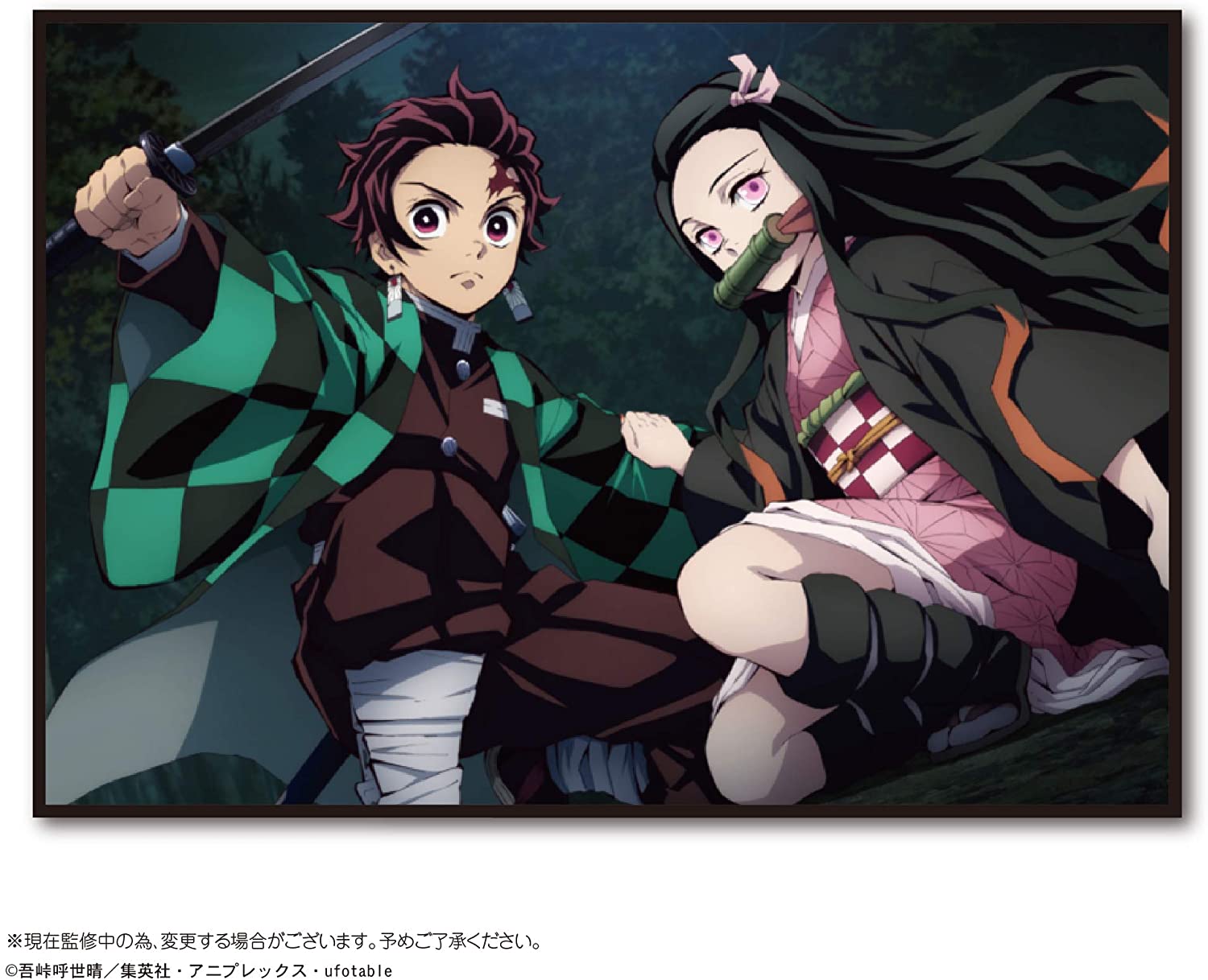 鬼滅の刃 レジャーシート2【竈門炭治郎＆竈門禰豆子】70×100cm