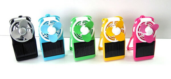 ソーラーパワーファン（Solar Power Fan) USB扇風機　電池不要　充電式扇風機