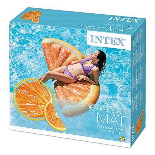 INTEX(インテックス) オレンジスライスマット 178×85cm フロート マット 58763