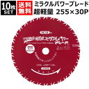 日光製作所 超軽量 ミラクルパワーブレードWスリット 255mm×30P WMR型 (10枚セット) 【岩間式 草刈機 刈払機 草刈り 刈払い 草刈り機 刈払い...