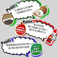 【即日発送】エコロン炭 ECOLONGTAN 簡単着火 火持ち抜群(バーベキュー用炭1.8kg 着火用炭0.2kg)【キャンプ BBQ 豆炭 まめたん バーベキュー 炭 木炭 着火剤 固形燃料 アウトドア 七輪 練炭】通販格安セール情報 楽天 通販