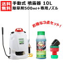 工進 背負式手動式噴霧器 グランドマスター RW-10DX + 除草剤 バスタ500ml + バスタ専用ノズル セット 【RV-10DXの後継機種 KOSHIN 背負い式 背負い 手動噴霧器 ふんむき 除草 手動 手動式 10L 10リットル 農薬 菜園 園芸 ガーデニング 庭 公園 畑 田 おしゃれ おすすめ】