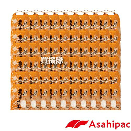 アサヒパック 米袋 5kg用 60枚 (窓付) 農家のお米 527 ASHP-420060-60S 【保湿タイプ 紐付き 米袋 紙袋..