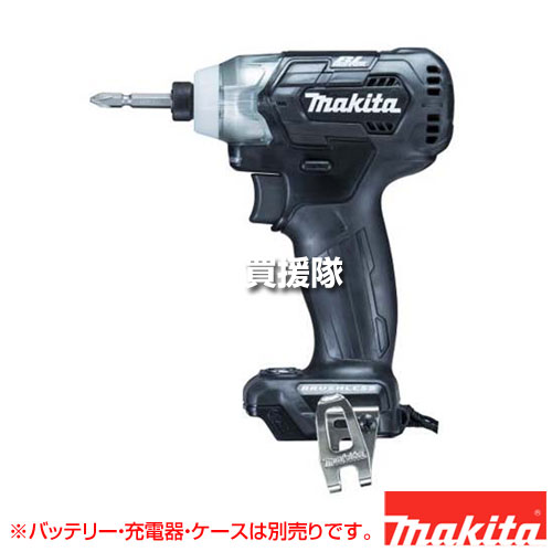 納期について：【取寄】通常3〜5日の発送予定(土日祝除く) 【工具 電動工具 DIY ツール 工具 用品 大工 日曜大工 穴あけ 穴 ネジ 充電式 バッテリー式 充電 バッテリー コードレス 屋内 屋外 ドライバー インパクト 電動ドリル 純正 正規品 日本仕様 makita まきた】マキタ 純正品 充電式インパクトドライバ 黒 TD111DZB 仕様 メーカー　　マキタ 品名　　充電式インパクトドライバ 黒 品番　　TD111DZB JANコード　　0088381830003 カラー　　黒 重量　　約1.1(バッテリ含む/BL1040B装着時)、0.97(バッテリ含む/BL1015装着時)kg 本体サイズ(全長)　　135mm 締付け能力(mm)　　小ネジ(M4〜M8)/普通ボルト(M5〜M14)/高力ボルト(M5〜M12)/コーススレッド(22〜90) 最大締付トルク　　135N・m 打撃モード　　[強/弱] 2段階 回転数(min-1)[回転/分]　　強 0〜3,000/弱 0〜1,300 打撃数(min-1)[回/分]　　強 0〜3,900/弱 0〜1,600 電圧(V)　　直流10.8(スライド式) 【1充電あたりの作業量(目安)/ネジ締め ※】　　 BL1040B [木ネジφ3.8×45mm]約540本、[木ネジφ4.2×65mm]約320本、[小ネジ M8×16mm]約2,100本 BL1015 [木ネジφ3.8×45mm]約230本、[木ネジφ4.2×65mm]約130本、[小ネジ M8×16mm]約820本 【充電(目安)】　　 BL1040B [60分、リチウムイオン4.0Ah] BL1015 [22分、リチウムイオン1.5Ah] 付属品　　プラスビット2-65、フック ※充電あたりの作業量(目安)の数値は参考値です。バッテリの充電状態や作業条件により異なります。 ※バッテリ・充電器・ケースは付属しません。