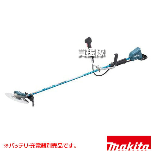 納期について：【取寄】通常3〜5日の発送予定(土日祝除く) 【高トルク 自動変速 省エネ 低騒音 ナイロンコード チップソー 樹脂刃 AFT 簡単始動 低速逆回転 充電式 コードレス 工具 電動工具 DIY ツール 工具 用品 makita 純正品】 仕様 メーカー　　マキタ 品名　　36V 充電式草刈機 Uハンドル [本体のみ/バッテリ・充電器別売] 品番　　MUR368UDZ JANコード　　0088381877770 重量　　約4.5(別売バッテリー含む※1)kg 本体サイズ(全長)　　1835mm 草刈刃φ（mm）　　225、DCホワイトチップソー 回転数（min-1）［回転/分］　　高速/0〜6500、中速/0〜5300、低速/0〜3500 【1充電あたりの連続運転時間（金属刃）※2】　　 高速/(6Ah、約1時間25分)、(3Ah、約40分) 中速/(6Ah、約2時間25分)、(3Ah、約1時間10分) 低速/(6Ah、約6時間5分)、(3Ah、約2時間50分) ハンドル　　U 付属品　　チップソー（刈刃）、ブレードカバー、肩掛けバンド、保護メガネ、ボックスドライバ(783018-3)、六角棒スパナ4(783202-0)、アクセサリバッグ ※1チップソー、プロテクタ、肩掛けバンド等を除く。 ※2 連続運転時間は無負荷時の参考値です。バッテリの充電状態や作業条件により異なります。 ※バッテリ・充電器は別売です。 ※18Vバッテリ1本での使用はできません。