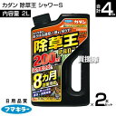 フマキラー カダン 除草王 シャワーS 2L×2本セット 【速効除草 最長8ヵ月長期効果 広々まける すばやく枯らす おうち周り 家 庭 空き地 駐車場 広いス...
