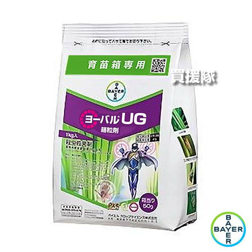 バイエル ヨーバルUG箱粒剤 1kg×6袋セット 【は種時覆土前 移植当日 水稲 すいとう 水田 田んぼ 稲 イ..